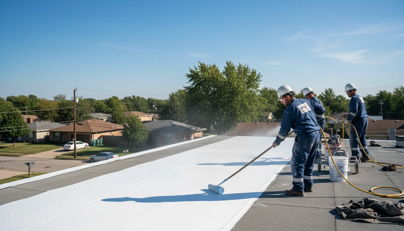 Commercial roof coating in Bentley, MI near me